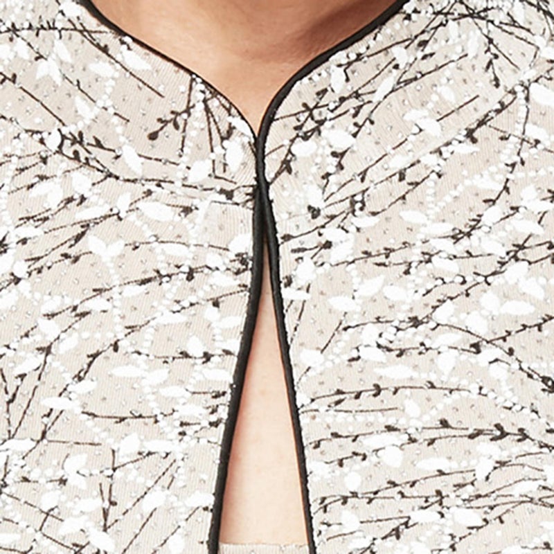 Alex Evenings Women's Mandarin Neck Twinset Tank Top and Jacket Petite Regular, Beige, M - Image 4